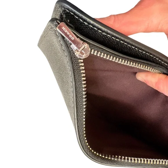 Coach black leather north south crossbody bag CM235 - Picture 10 of 13